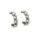 Σκουλαρίκια κρίκοι Little Pearls