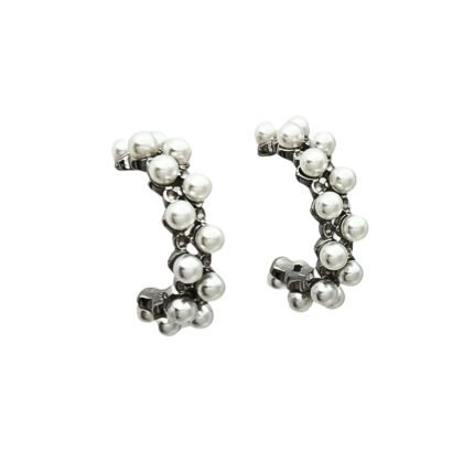 Σκουλαρίκια κρίκοι Little Pearls