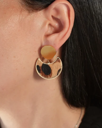 Σκουλαρίκια καρφωτά Moon