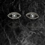 Σκουλαρίκια καρφωτά Cat's Eyes - Image 2