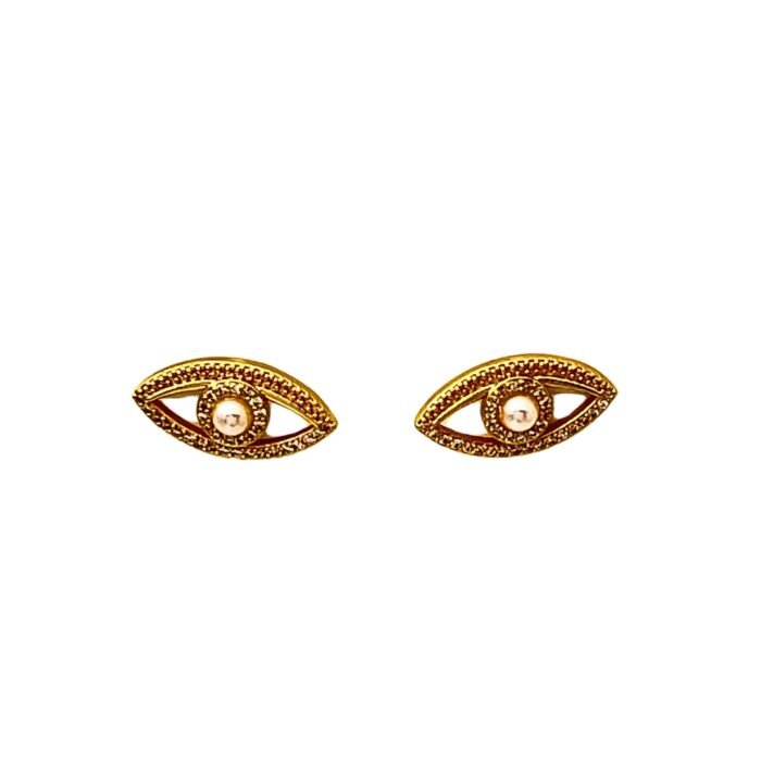 Σκουλαρίκια καρφωτά Cat's Eyes - Image 4
