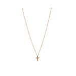 Κολιέ με λεπτή αλυσίδα Cross