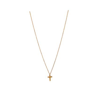 Κολιέ με λεπτή αλυσίδα Cross