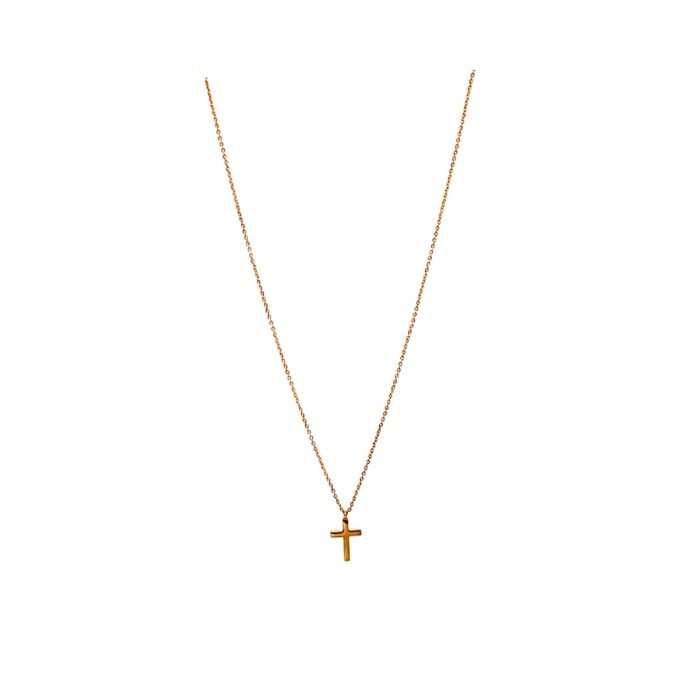 Κολιέ με λεπτή αλυσίδα Cross