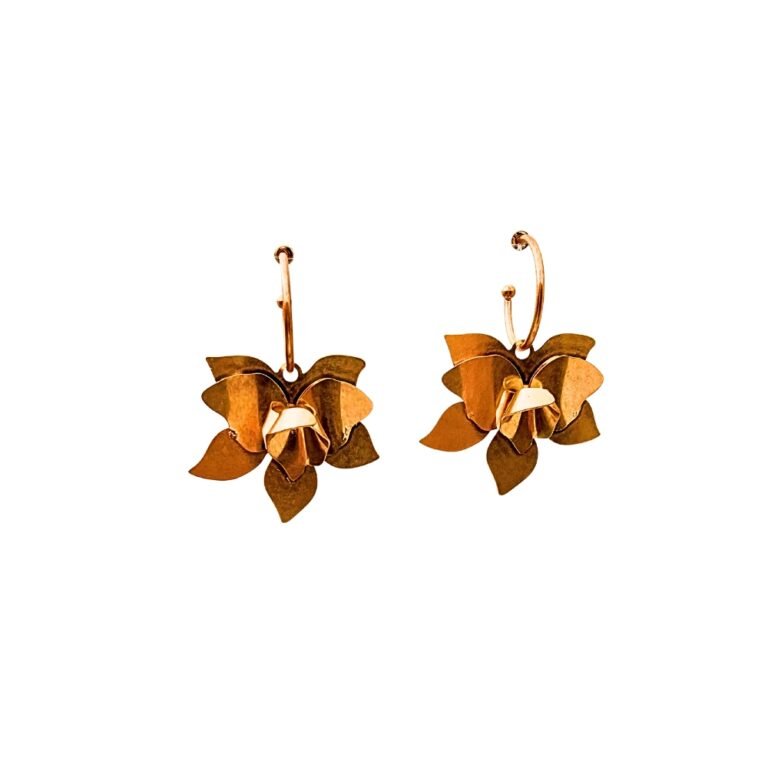 Σκουλαρίκια 3d flower