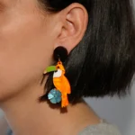 Σκουλαρίκια exotic bird