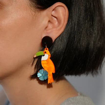 Σκουλαρίκια exotic bird