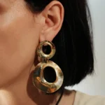 Σκουλαρίκια με διπλό κρίκο
