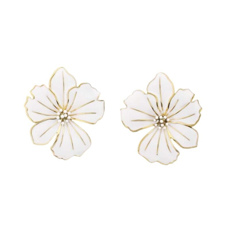 Σκουλαρίκια wide flowers